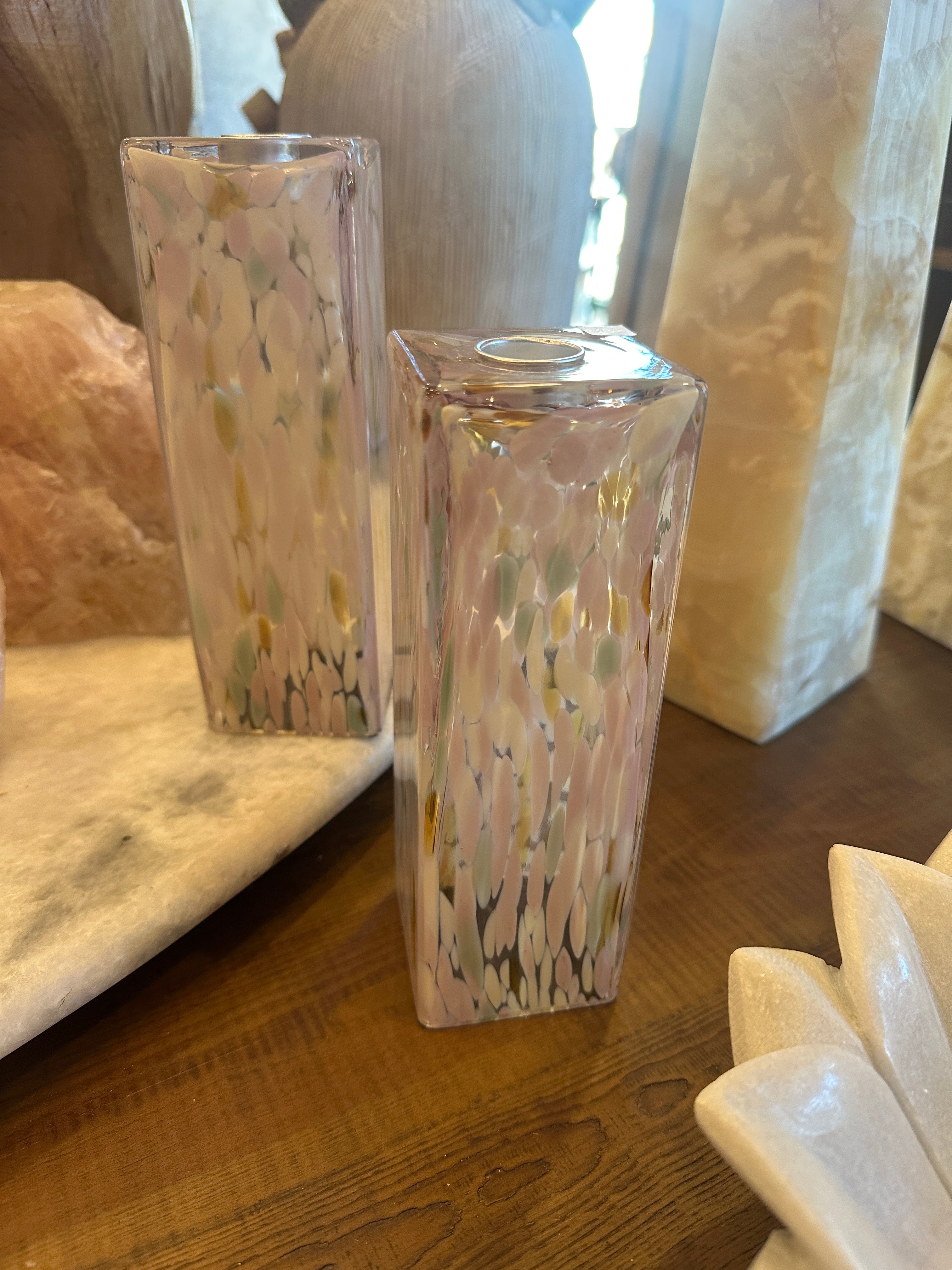 Pink Glass - Votives tall