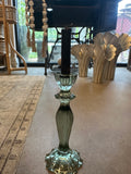 Vintage Candle Stick - Green/Brown
